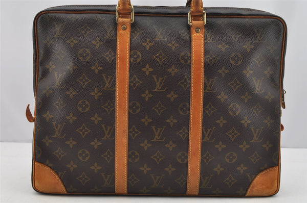 Auth Louis Vuitton Monogram Porte Documents Voyage M53361 Briefcase Junk 1819I