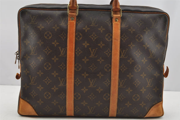 Auth Louis Vuitton Monogram Porte Documents Voyage M53361 Briefcase Junk 1819I