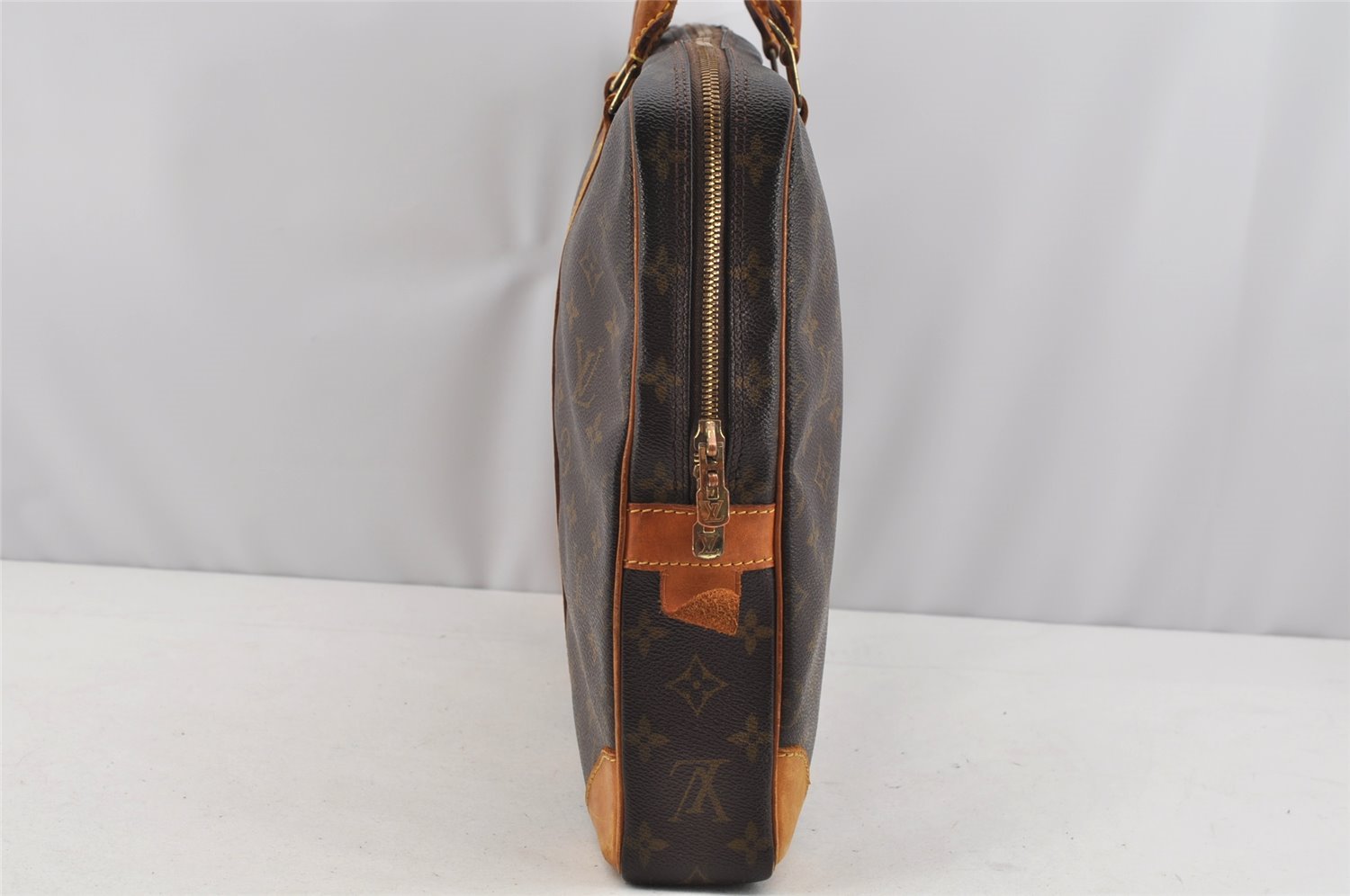 Auth Louis Vuitton Monogram Porte Documents Voyage M53361 Briefcase Junk 1819I