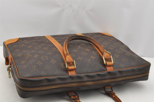Auth Louis Vuitton Monogram Porte Documents Voyage M53361 Briefcase Junk 1819I