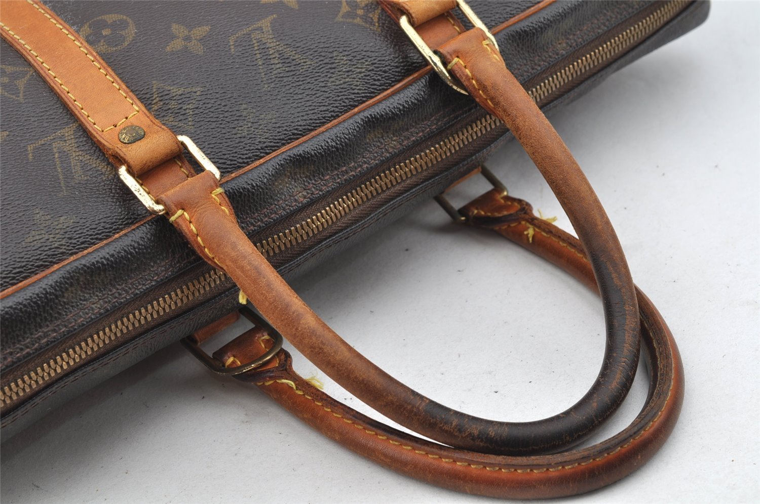 Auth Louis Vuitton Monogram Porte Documents Voyage M53361 Briefcase Junk 1819I