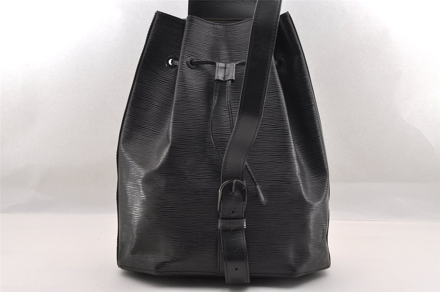 Authentic Louis Vuitton Epi Sac A Dos Shoulder Bag Black M80153 LV 1820I