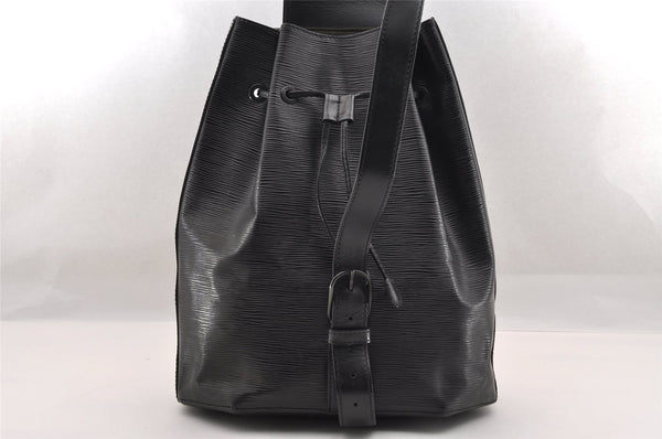 Authentic Louis Vuitton Epi Sac A Dos Shoulder Bag Black M80153 LV 1820I