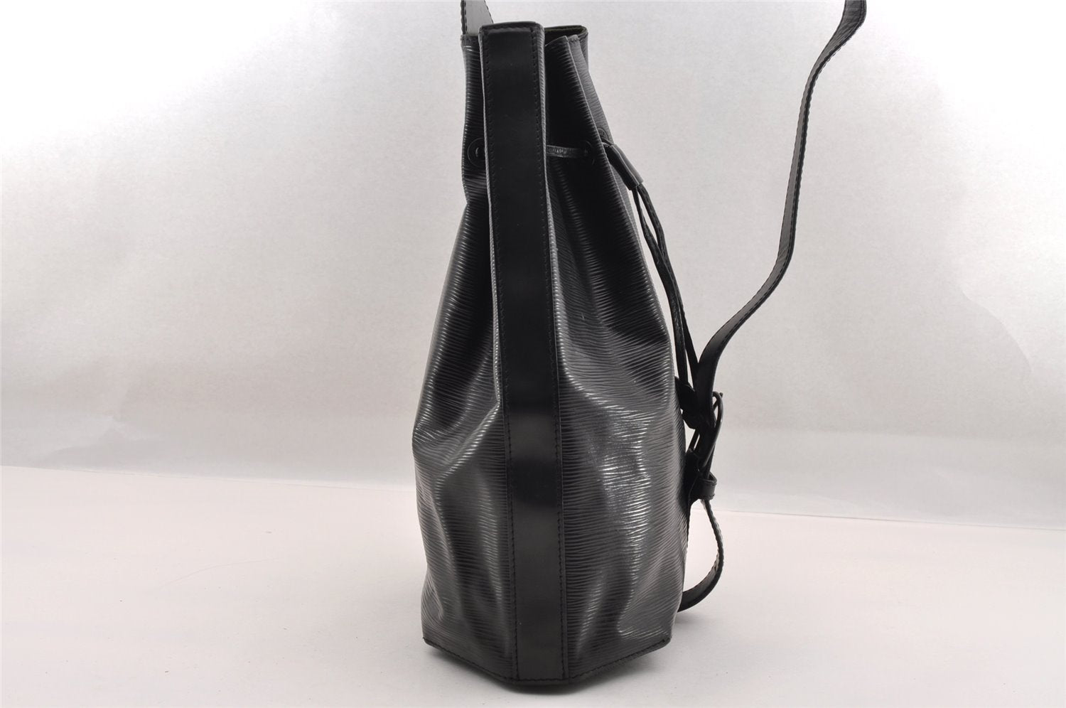 Authentic Louis Vuitton Epi Sac A Dos Shoulder Bag Black M80153 LV 1820I