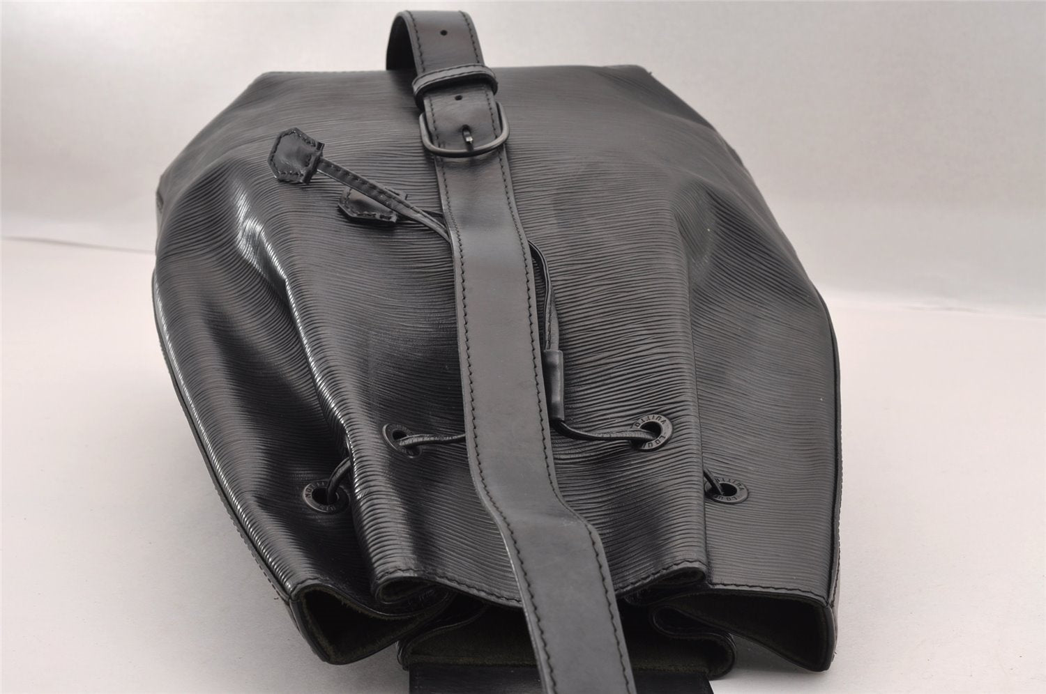 Authentic Louis Vuitton Epi Sac A Dos Shoulder Bag Black M80153 LV 1820I