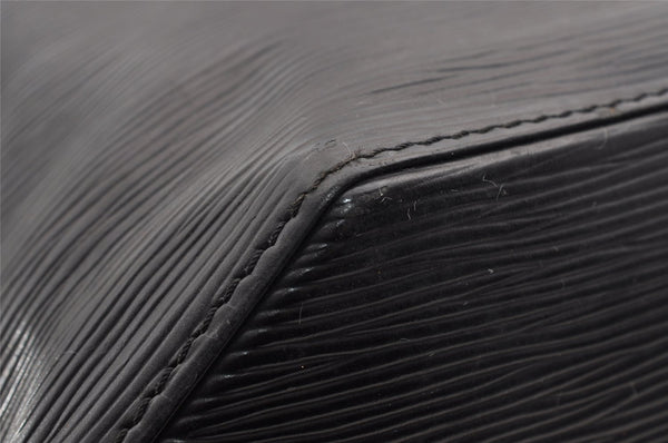 Authentic Louis Vuitton Epi Sac A Dos Shoulder Bag Black M80153 LV 1820I