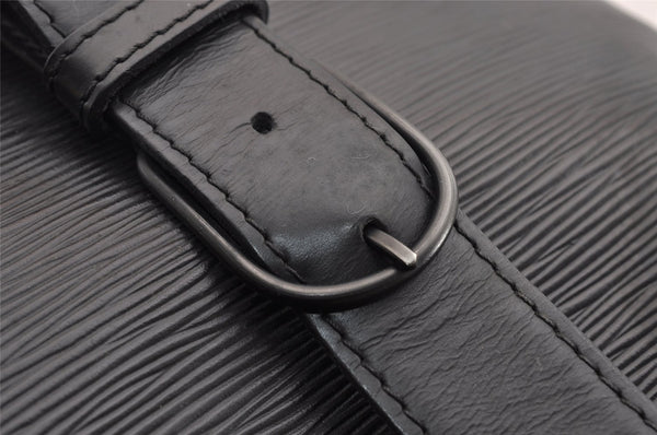 Authentic Louis Vuitton Epi Sac A Dos Shoulder Bag Black M80153 LV 1820I
