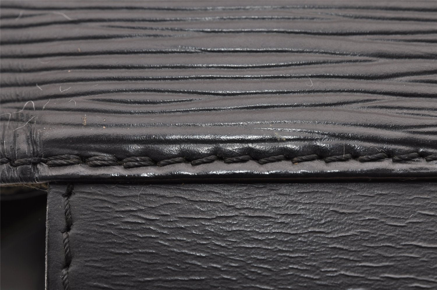 Authentic Louis Vuitton Epi Sac A Dos Shoulder Bag Black M80153 LV 1820I