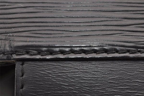 Authentic Louis Vuitton Epi Sac A Dos Shoulder Bag Black M80153 LV 1820I