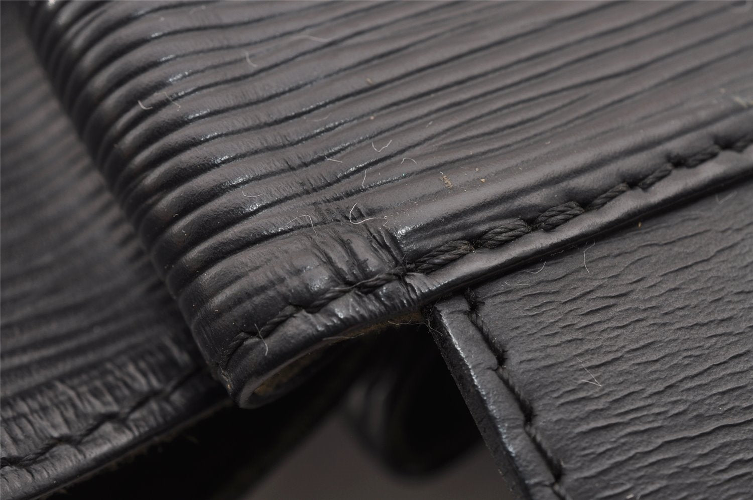 Authentic Louis Vuitton Epi Sac A Dos Shoulder Bag Black M80153 LV 1820I