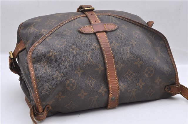 Auth Louis Vuitton Monogram Saumur 30 Shoulder Cross Body Bag M42256 LV 1821D