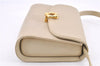 Authentic GUCCI Vintage Shoulder Cross Body Bag Purse Leather Beige 1821G