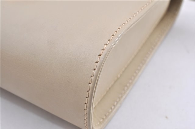 Authentic GUCCI Vintage Shoulder Cross Body Bag Purse Leather Beige 1821G