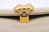 Authentic GUCCI Vintage Shoulder Cross Body Bag Purse Leather Beige 1821G