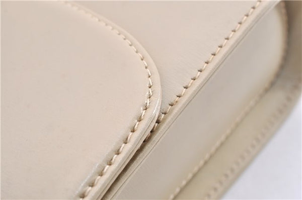 Authentic GUCCI Vintage Shoulder Cross Body Bag Purse Leather Beige 1821G