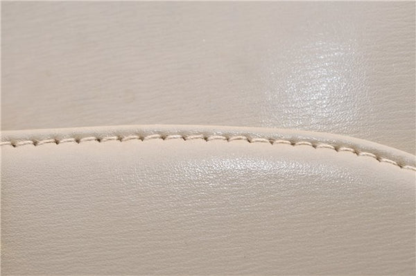 Authentic GUCCI Vintage Shoulder Cross Body Bag Purse Leather Beige 1821G