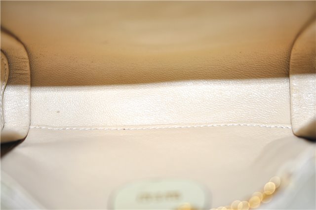 Authentic GUCCI Vintage Shoulder Cross Body Bag Purse Leather Beige 1821G