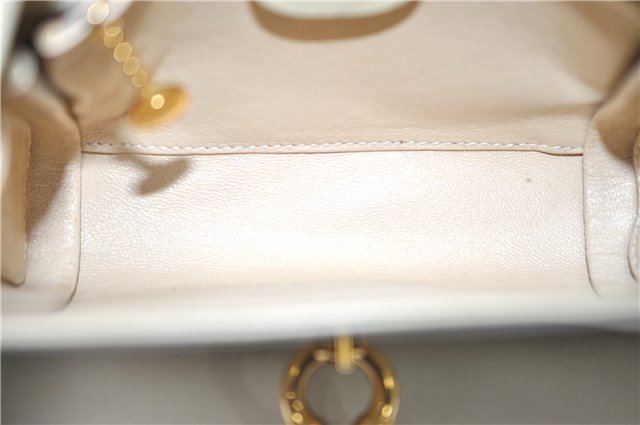 Authentic GUCCI Vintage Shoulder Cross Body Bag Purse Leather Beige 1821G