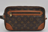 Authentic Louis Vuitton Monogram Marly Dragonne GM M51825 Clutch Hand Bag 1821I