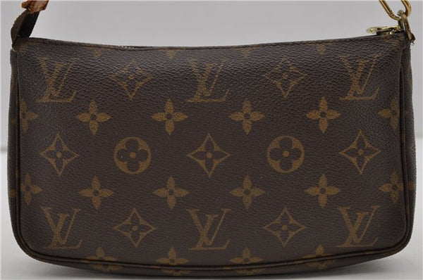 Authentic Louis Vuitton Monogram Pochette Accessoires Pouch M51980 LV 1822D