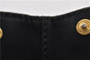 Authentic PRADA Vintage Canapa M Denim Tote Hand Bag BN1877 Black 1822G