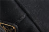 Authentic PRADA Vintage Canapa M Denim Tote Hand Bag BN1877 Black 1822G