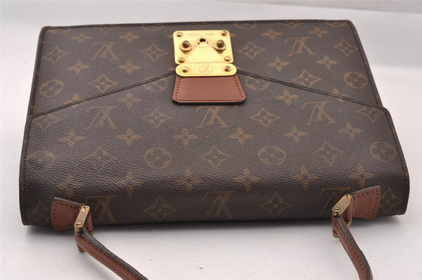 Authentic Louis Vuitton Monogram Concorde Hand Bag Purse M51190 LV 1822I