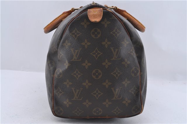 Authentic Louis Vuitton Monogram Speedy 35 Hand Bag M41524 LV 1823D