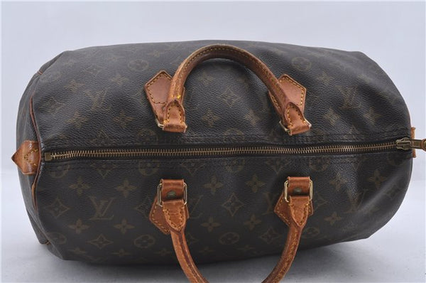 Authentic Louis Vuitton Monogram Speedy 35 Hand Bag M41524 LV 1823D