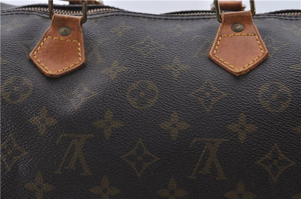 Authentic Louis Vuitton Monogram Speedy 35 Hand Bag M41524 LV 1823D