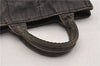 Authentic PRADA Canapa SS 2Way Shoulder Hand Bag Denim B2439G Black 1823G