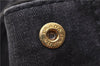 Authentic PRADA Canapa SS 2Way Shoulder Hand Bag Denim B2439G Black 1823G