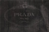 Authentic PRADA Canapa SS 2Way Shoulder Hand Bag Denim B2439G Black 1823G