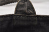 Authentic PRADA Canapa SS 2Way Shoulder Hand Bag Denim B2439G Black 1823G