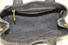 Authentic PRADA Canapa SS 2Way Shoulder Hand Bag Denim B2439G Black 1823G
