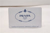 Authentic PRADA Canapa SS 2Way Shoulder Hand Bag Denim B2439G Black 1823G