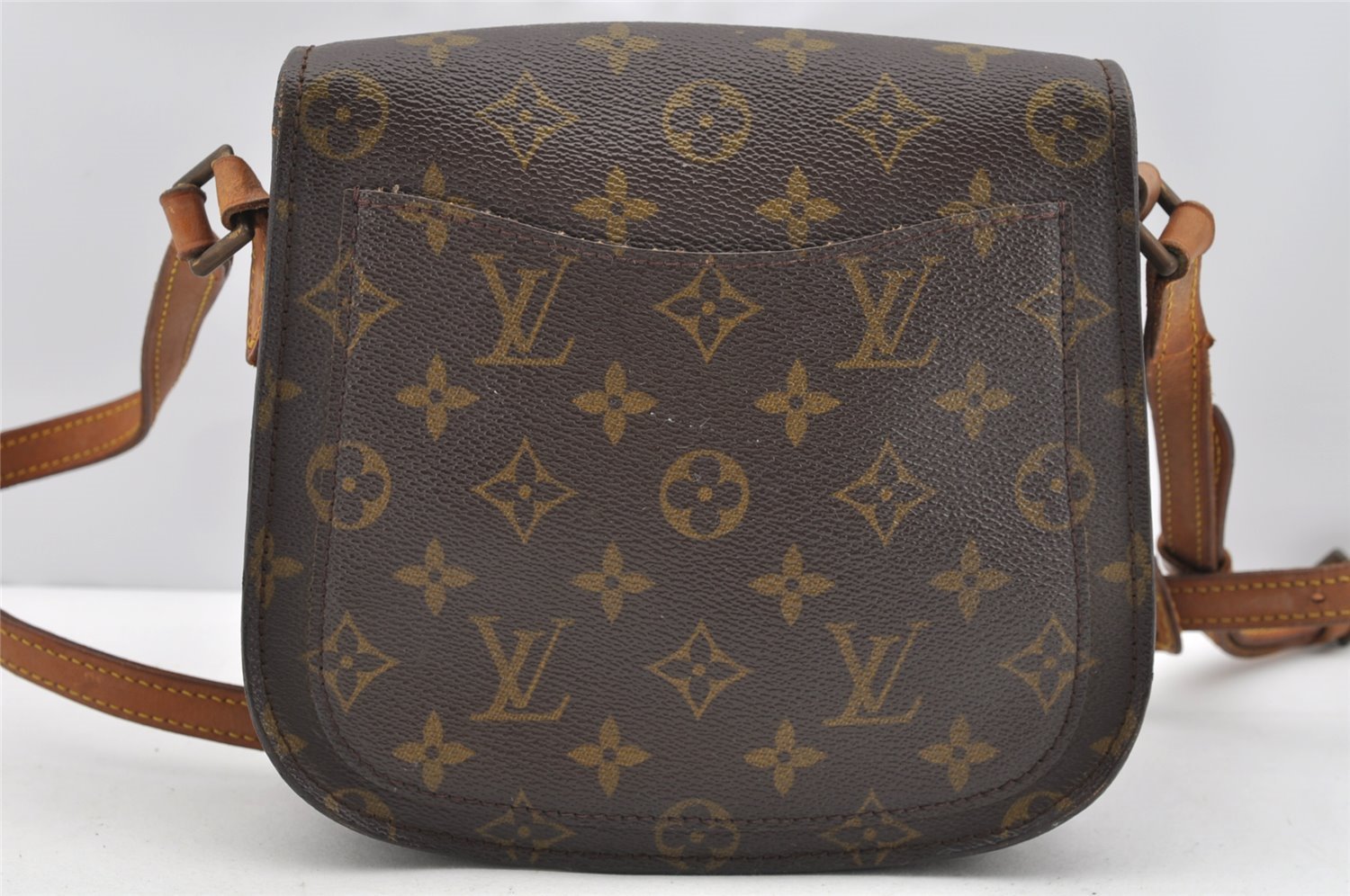 Authentic Louis Vuitton Monogram Saint Cloud MM M51243 Shoulder Cross Bag 1823I