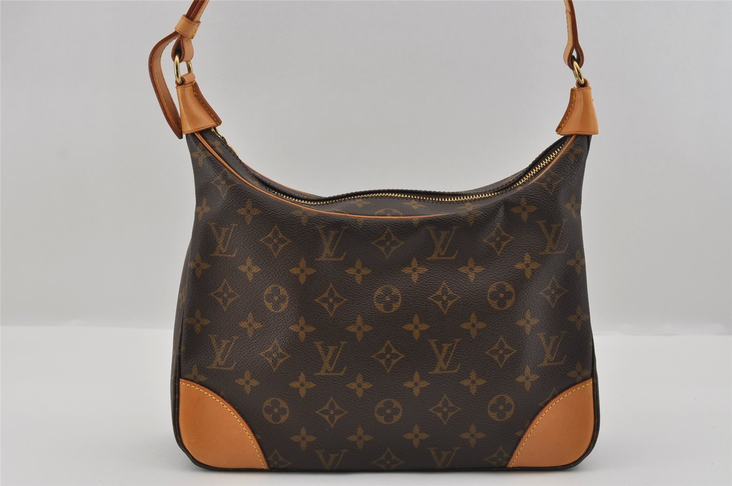 Authentic Louis Vuitton Monogram Boulogne 30 Shoulder Cross Bag M52165 LV 1824I
