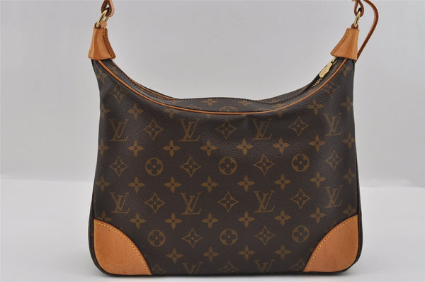 Authentic Louis Vuitton Monogram Boulogne 30 Shoulder Cross Bag M52165 LV 1824I