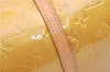 Authentic Louis Vuitton Vernis Bedford Hand Bag Yellow Beige M91006 LV 1825G