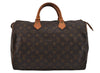 Authentic Louis Vuitton Monogram Speedy 35 Hand Boston Bag M41524 LV 1826I