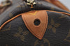 Authentic Louis Vuitton Monogram Speedy 35 Hand Boston Bag M41524 LV 1826I