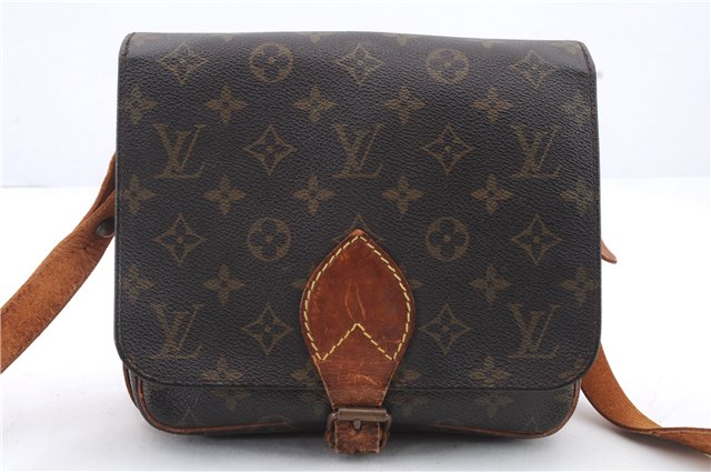 Auth Louis Vuitton Monogram Cartouchiere MM Shoulder Cross Bag M51253 LV 1827D