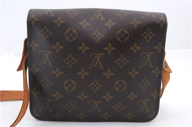 Auth Louis Vuitton Monogram Cartouchiere MM Shoulder Cross Bag M51253 LV 1827D