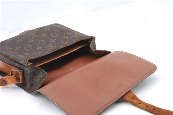 Auth Louis Vuitton Monogram Cartouchiere MM Shoulder Cross Bag M51253 LV 1827D