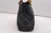 Authentic GUCCI Bamboo Shopper Small Hand Bag Purse Leather 336032 Black 1827G