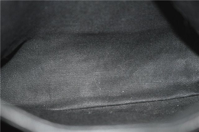 Authentic GUCCI Bamboo Shopper Small Hand Bag Purse Leather 336032 Black 1827G