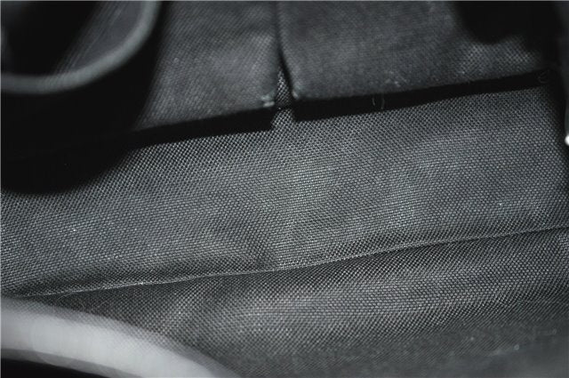 Authentic GUCCI Bamboo Shopper Small Hand Bag Purse Leather 336032 Black 1827G