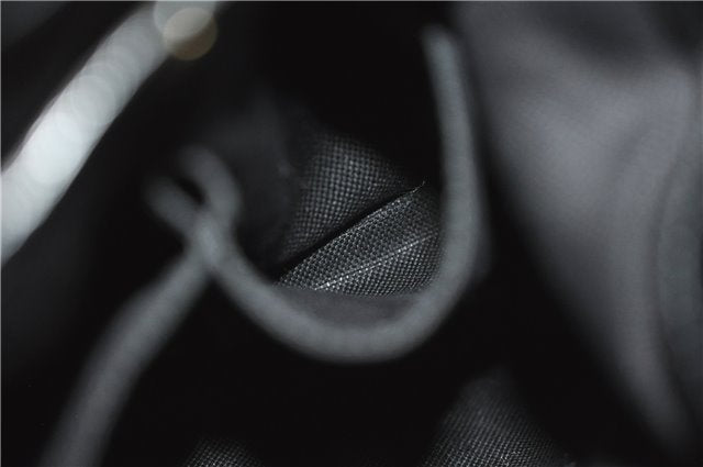 Authentic GUCCI Bamboo Shopper Small Hand Bag Purse Leather 336032 Black 1827G