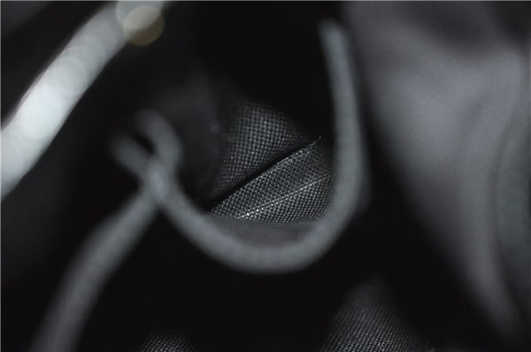 Authentic GUCCI Bamboo Shopper Small Hand Bag Purse Leather 336032 Black 1827G